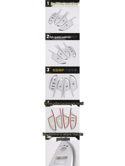 CS75 Glass Switch Frame: Fits 16 Models, Door Window Armrest Button Covers