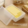 Butter Cutter Box Unbreakable Butter Dish with Clear Lid and Cutter Space-Saving and Easy Cutting Safe Butter Keeper Tray