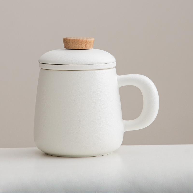 High End Household Ceramic Mug Water Cup Good Looking Tea Cup Simple Office Cup Business Souvenir