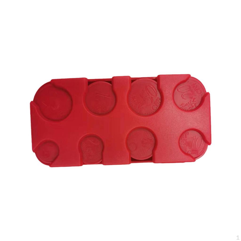 Dispenser Storage Box 1 Cent, 2 5 10 20 50 Cents, Euro And Lidded