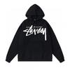 Mens Oversized Hooded Sweatshirt With Bold Letter Print Cotton Blend Loose Fit Daily Wear