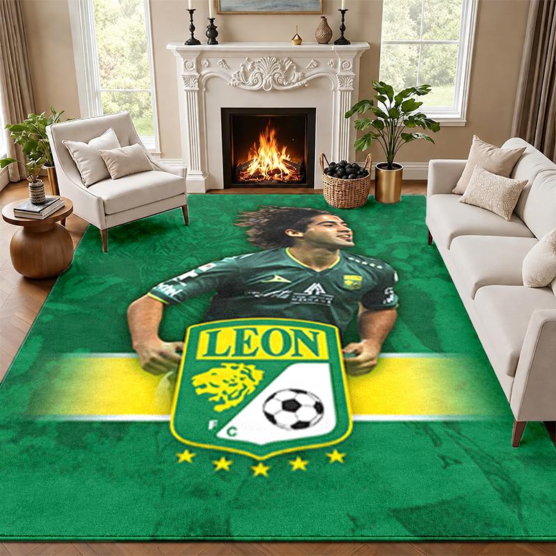Club Leon Carpet Door Mat for Living Room or Bedroom Protective Mat Under Chair Office Decoration Christmas Gift Birthday Present