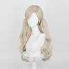 Anime P5 Anne Takamaki Cosplay Wig Light Linen Golden With Double Ponytails Heat Resistant Anime Cosplay Costume Wig + Wig Cap