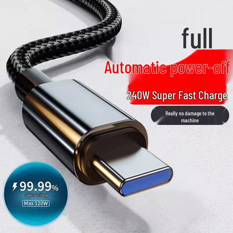 

Кабель сверхбыстрой зарядки 240 Вт для телефонов Huawei, Vivo, Honor с разъемом Type-C 2m