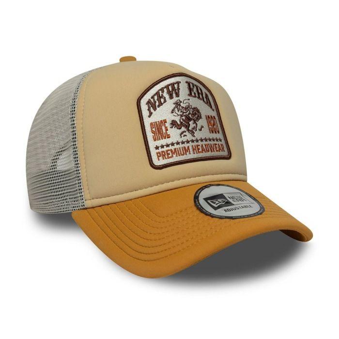 Vêtements New Era Modèle New Era Graphic Patch Cream 9forty A-frame Trucker Adjustable Ca - Coleur Brun Clair