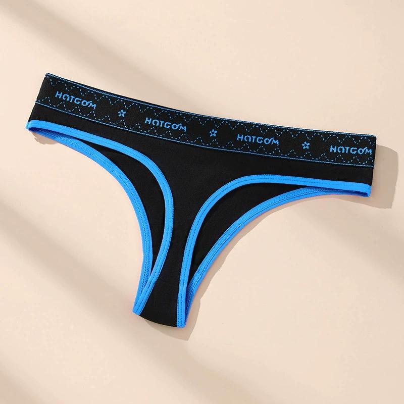 6Pcs/Set Women Thongs Low Waist Sexy Underwear Soft Panties Girls Briefs Cotton G-String Breathable Ladies Panty Female Lingerie