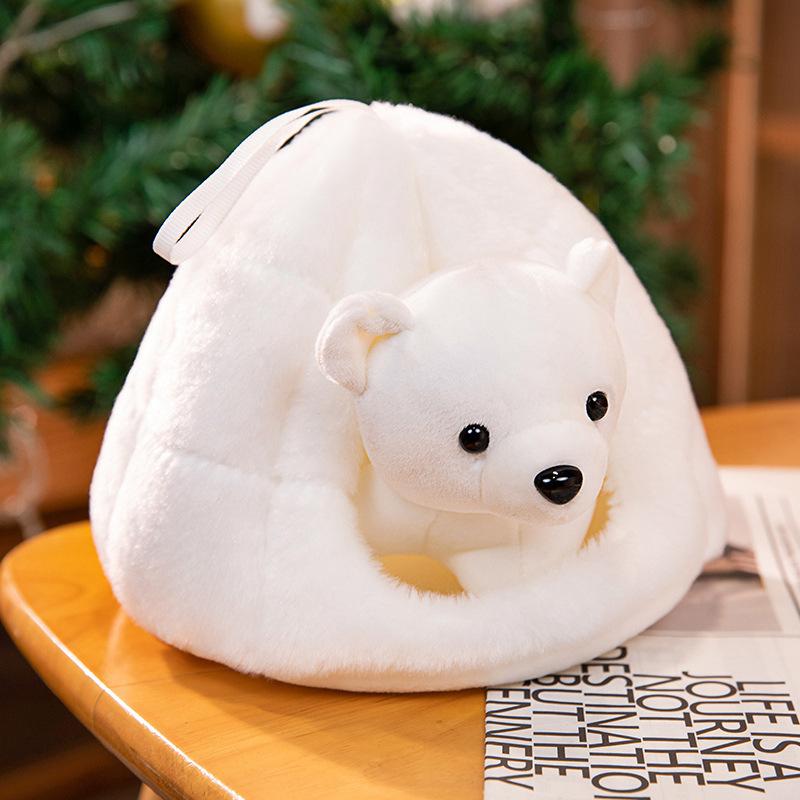 Cute Snow Cave Penguin Doll Plush Toy Nest Seal Sea Lion Polar Bear Penguin Snow Nest Sea Lion Doll