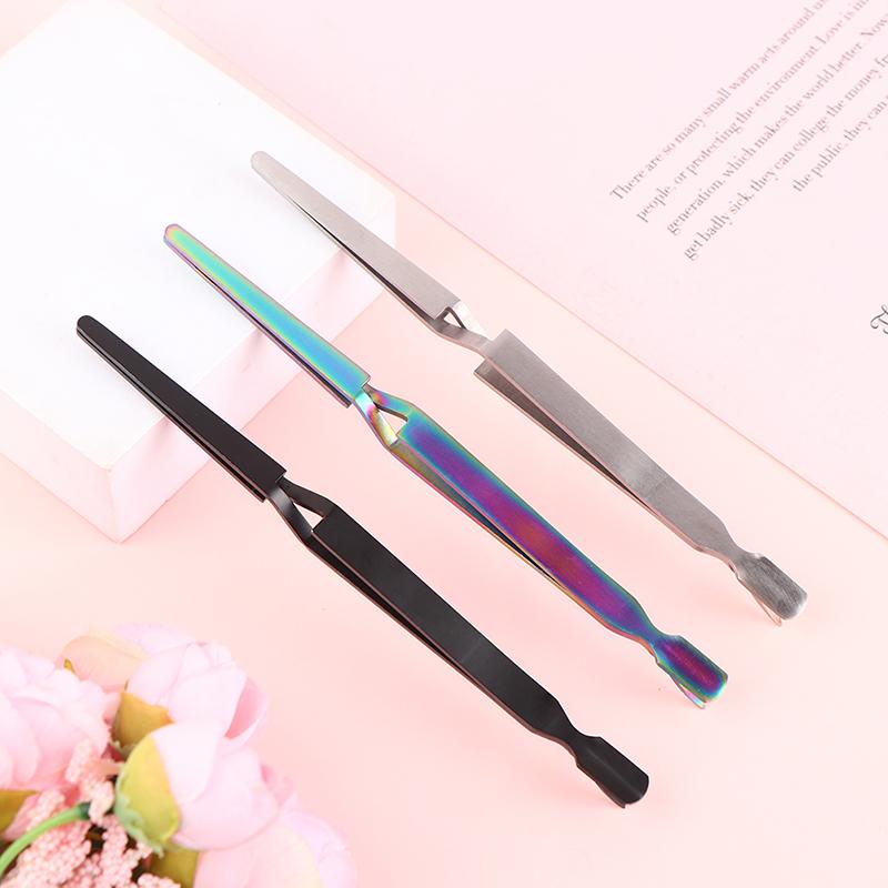 Stainless Steel Nail Shaping Tweezers For Uv Gel Tips C Curve Pinchers Sculpture Clip Nail Art Tools