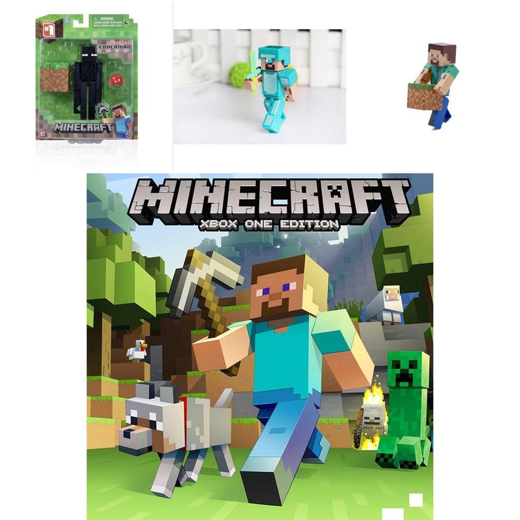 Minecraft Puslespils Actionfigurer Samling Høj Kvalitet Boligdekoration Og Gave Til Spillere