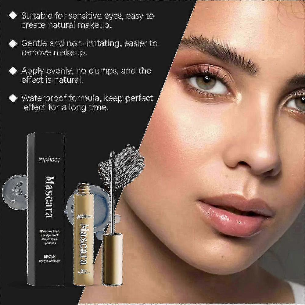Waterproof Lengthening Mascara for Mature Eyes, Black