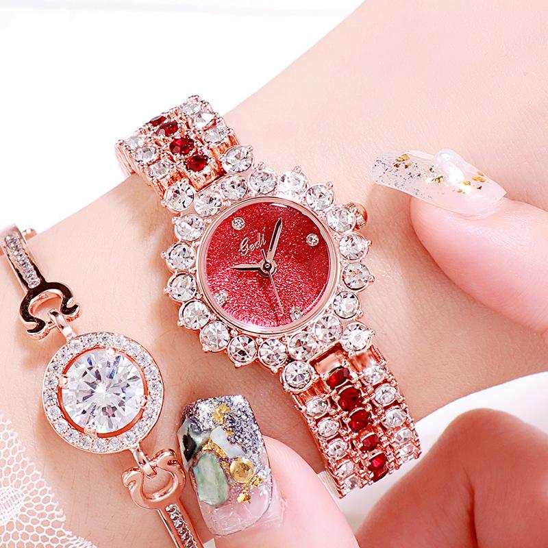 Light Luxury Full Diamond Women's Watch Niche Quartz Watch Women's Fashion Gypsy Star Watch Watch Diamond