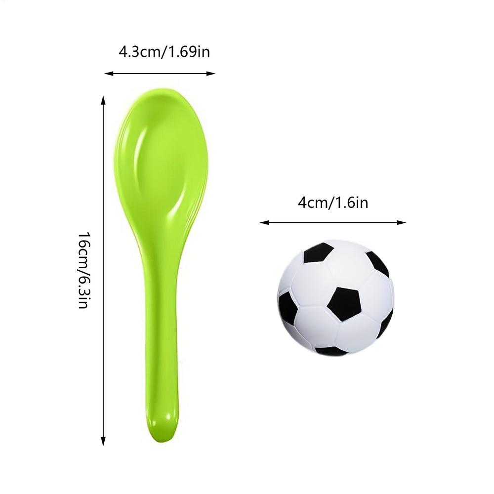 

Spoon Relay Race Toy Set Gathering Kids Soccer Foam Ball School Entertainment Toys Educational Learning Aid for Home