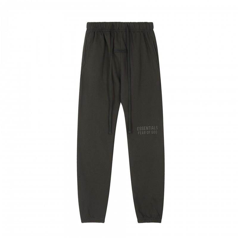 Mens Streetwear Essential Double-Row Letter Print Jogger Pants Winter Fleece-Lined Straight Cut Casual Trousers