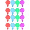 Outdoor Flying Discs Foldable Round Fans Made of Polyester 30Pcs Pack