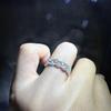 Elegant Moissanite Lace Ring: Stackable 925 Silver, Fashionable and High-End Women's Accessory