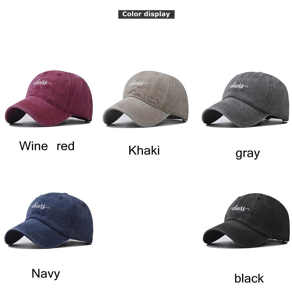 New Letter Cheesss Cotton Embroidered Baseball Cap Washed Old Cap Classic Cheese Baseball Cap