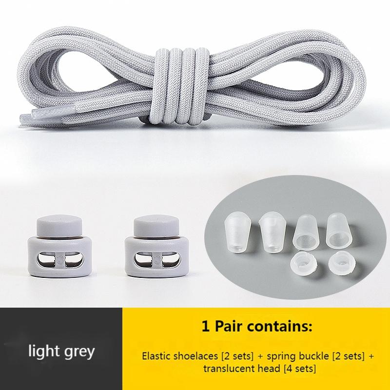 Elastic Laces Sneakers Round Lock Shoelaces Without Ties Kids Adult Quick Shoe Laces Rubber Bands Lazy Shoeace Shoes Accessories