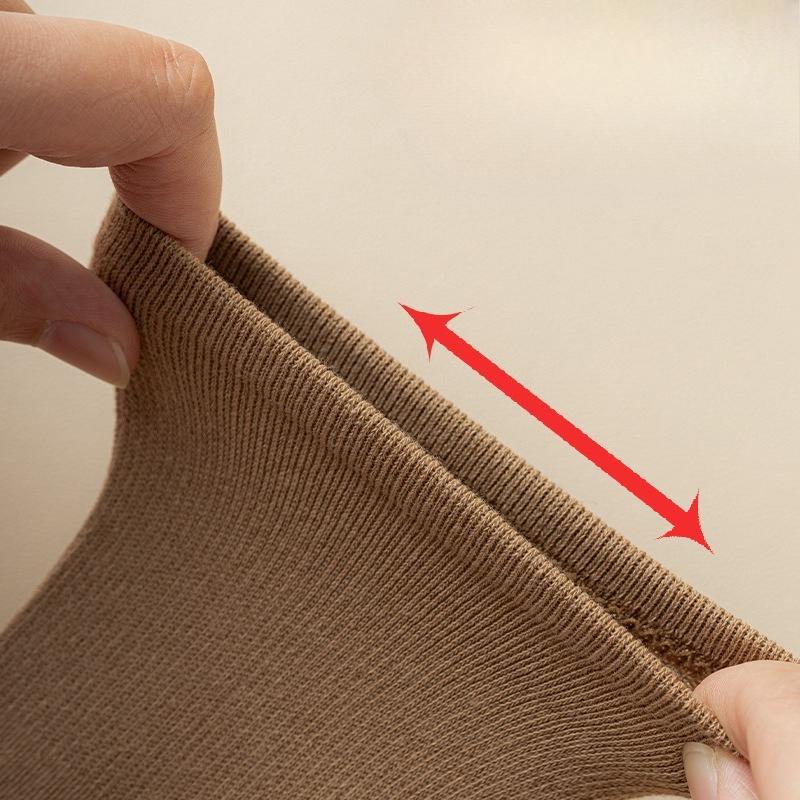 Women's Mid-calf Socks, Spring and Autumn Coffee-colored Solid Color, Versatile and Trendy, Winter Black and White Long Calf Socks