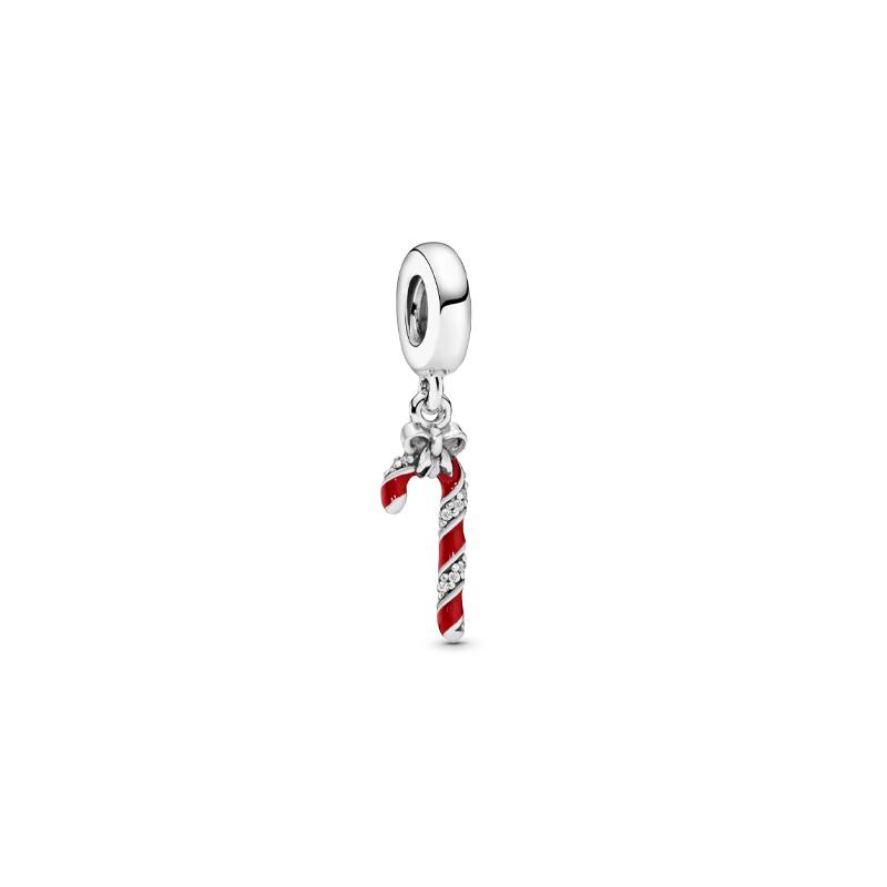 Pandora Candy Cane Charm 796382EN39 sudrabs