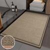 Bathroom Mats Toilet Door Non-Slop Mats Thickening and Quick-Drying Door Mat Washable and Erasable Woven Pattern Home Floor Mat