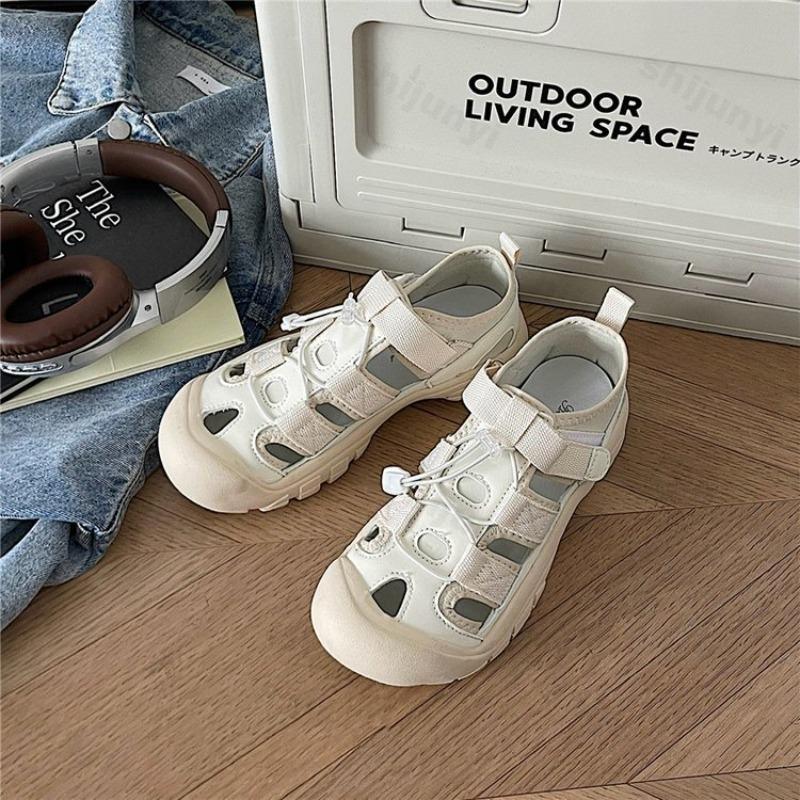 Fashion Summer Women's Casual Sports Sandals 2025 New Hollow Out Breathable Non Slip Outdoor Casual Shoes Comfort Retro Beach Sandals
