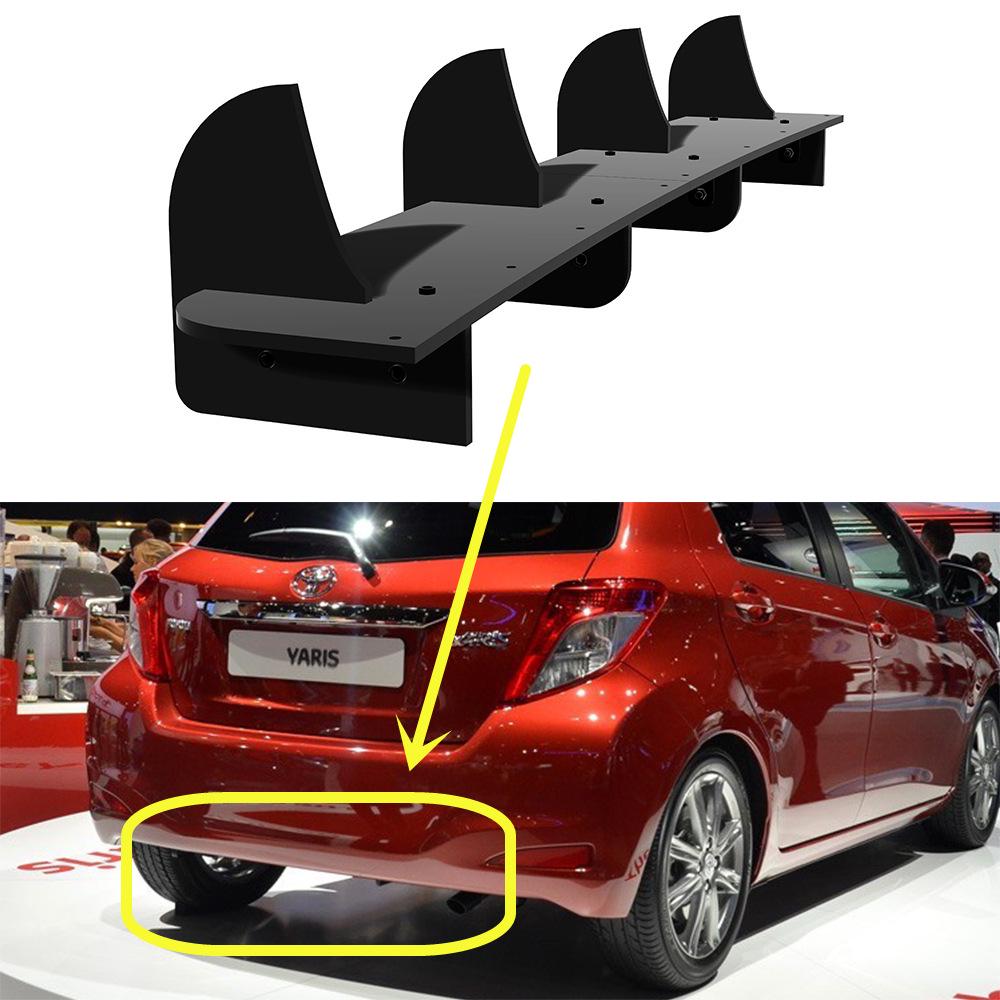

Задній дифузор для Toyota Yaris 2012-2013 Зовнішня модифікація чорний