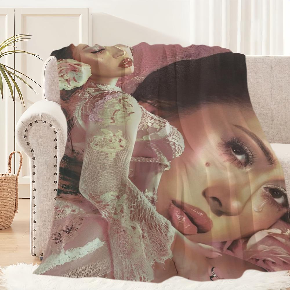 Singer Pop K-Kali Uchis Blanket Blanket for Couch Sofa Travel Home Hiking Picni Bed Beding Flannel Blanket birthday gift