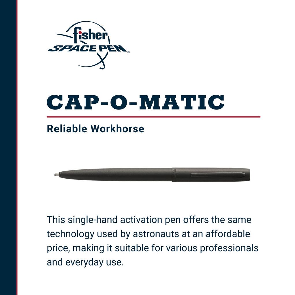 Fisher Space Pen M4B Military Matte Black Cap Space Pen - - Non-reflective - O-Matic [Used]