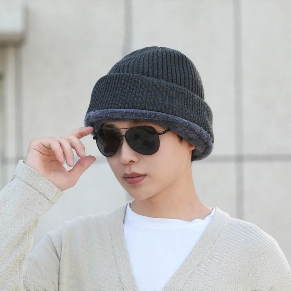 Thickened Full Face Cover Thermal Anti-Cold Knitted Cap New Motorcycle Riding Hat Men Women