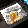 1PC XS Raccoon Mouse Pad Small Gamer Desk Mat Square Gaming Office Accessories Mousepad PC Rubber Keyboard Table Mats 500x500mm