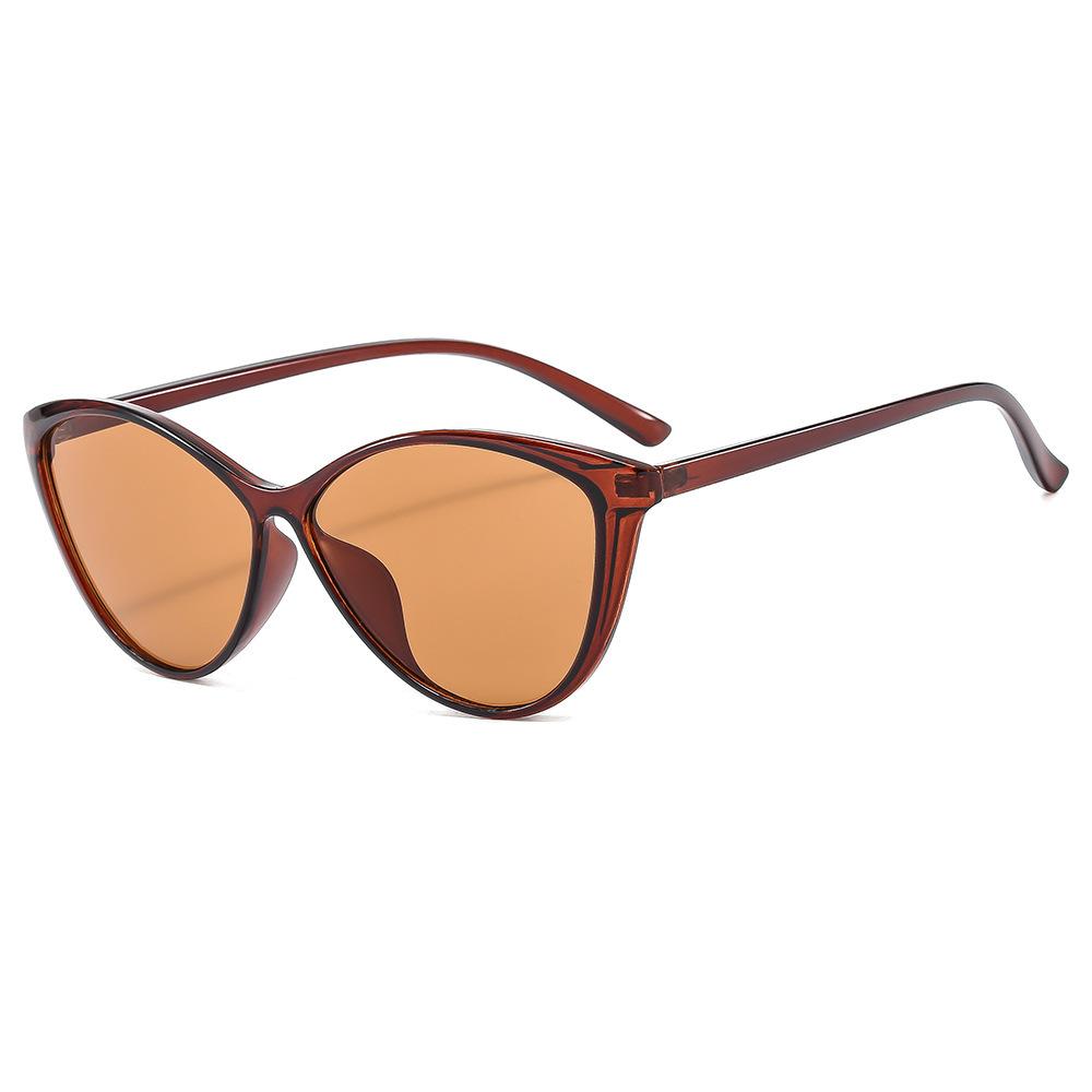Large Frame Sunglasses Women'S Thin Plain Sunglasses Men'S Trend Street Photography Uv Protection Fashion Sunscreen Eyes