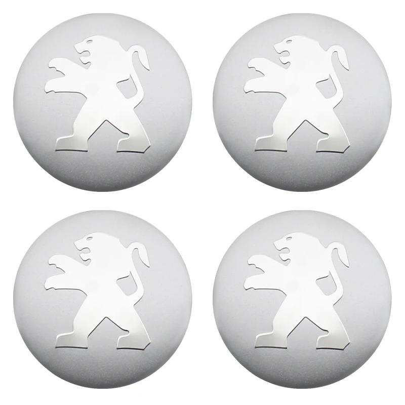 

Car Sticker 2025 Hot 4Pcs 56mm Car Wheel Center Hub Caps Badge Sticker Decals Accessories For Peugeot 207 307 407 507 508 408 30