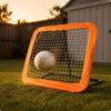 Soccer Rebound Net Square-Mesh Sports Training Gear Rounded-Corner