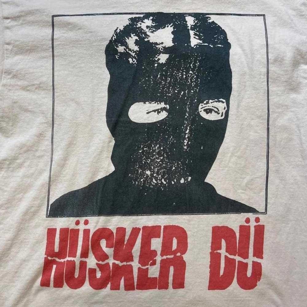 Husker Du Band Face Graphic Shirt Classic White Unisex S-5XL 1V0531