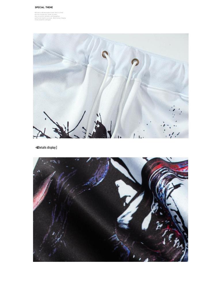 Set mikiny s kapucí a kalhot s digitálním potiskem Žralok Venom - Unisex Podzimní/Zimní Edice pro Pár