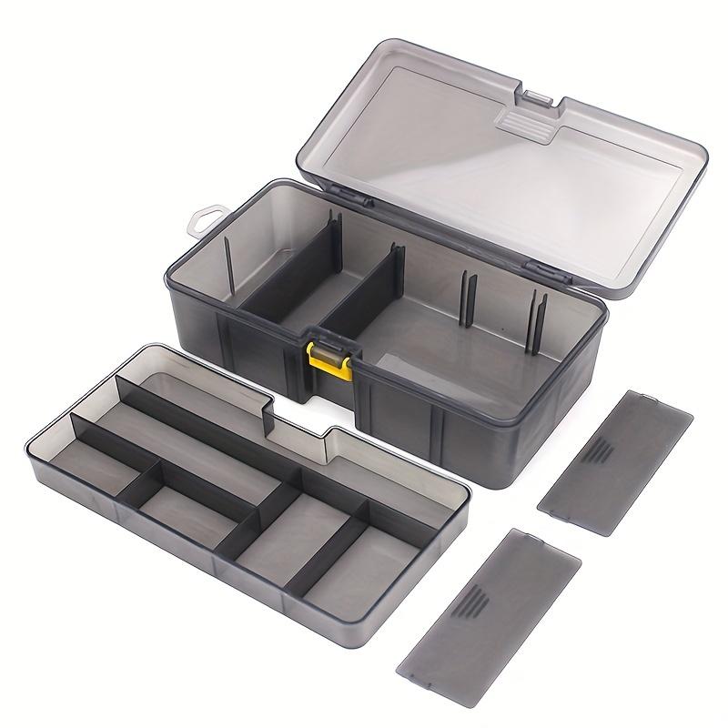 Durable Double-Layer Fishing Tackle Box - PE Material, Ideal for Bait & Accessories Storage