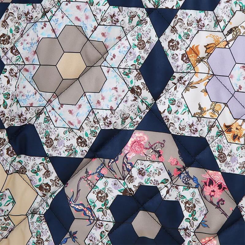 Двусторонняя свободная хлопковая куртка с принтом — фото 13