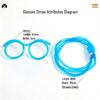 Creative Funny Straw Glasses: Cute, Extra-Long Soft Tube for Lazy Person and Kids to Enjoy Drinks in Style