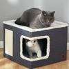 Foldable All-Season Cat and Dog Bed with Scratching Board