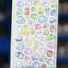 Japanese Cartoon 3D Embossed Stickers: Cute Crystal Diamond Decorative Stickers for Kids