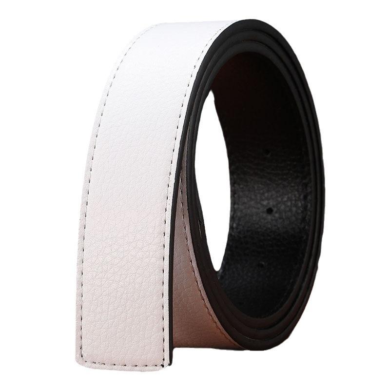 Herren H-Schnalle Lychee-Narbenleder Gürtel – Jugendlicher, vielseitiger koreanischer Stil