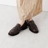 HIMIKO ADVAN Leather Loafers 651309 Brown 250cm, made with genuine leather and featuring a soft, cushioned, lightweight sole.