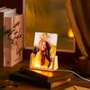 6 Pcs Valentine's Day Gifts Night Light Sublimation Acrylic Photo Frames Blanks LED Night Lights Picture Frames for Valentine Wedding Heat Press