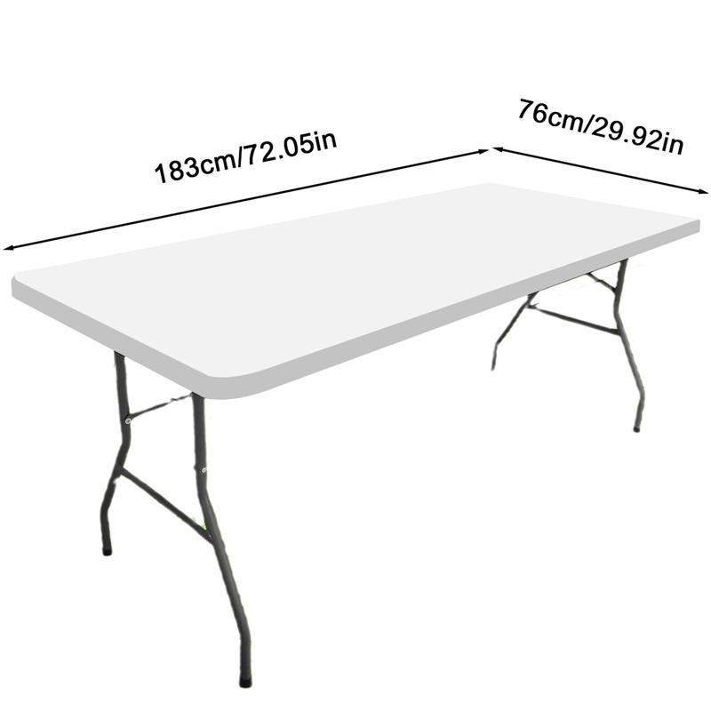 Elastic Fitted Fabric Rectangle Table Cloth Folding Tables Washable Picnic Camping Indoor & Outdoor Table Slipcover