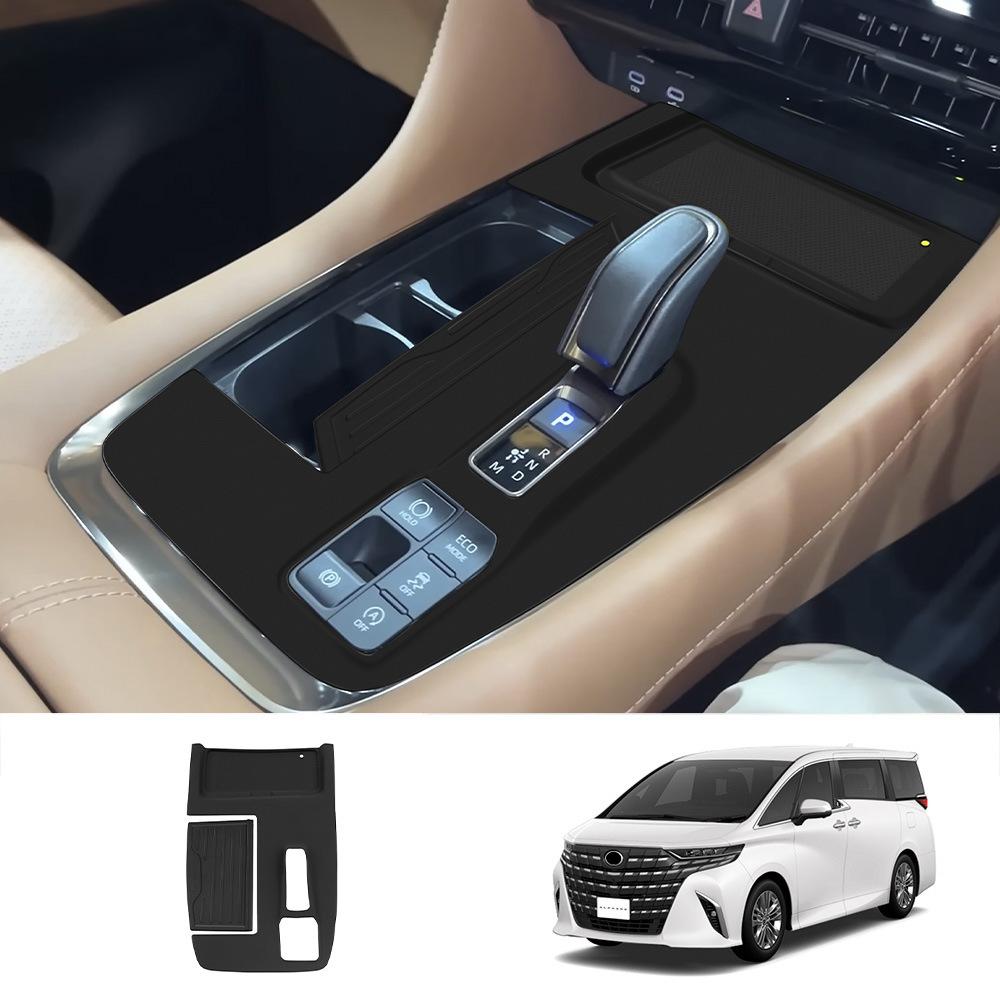 RHD For Toyota Alphard Vellfire 40 Series 2024 silicone central control gear box panle water cup cover interior Accessories