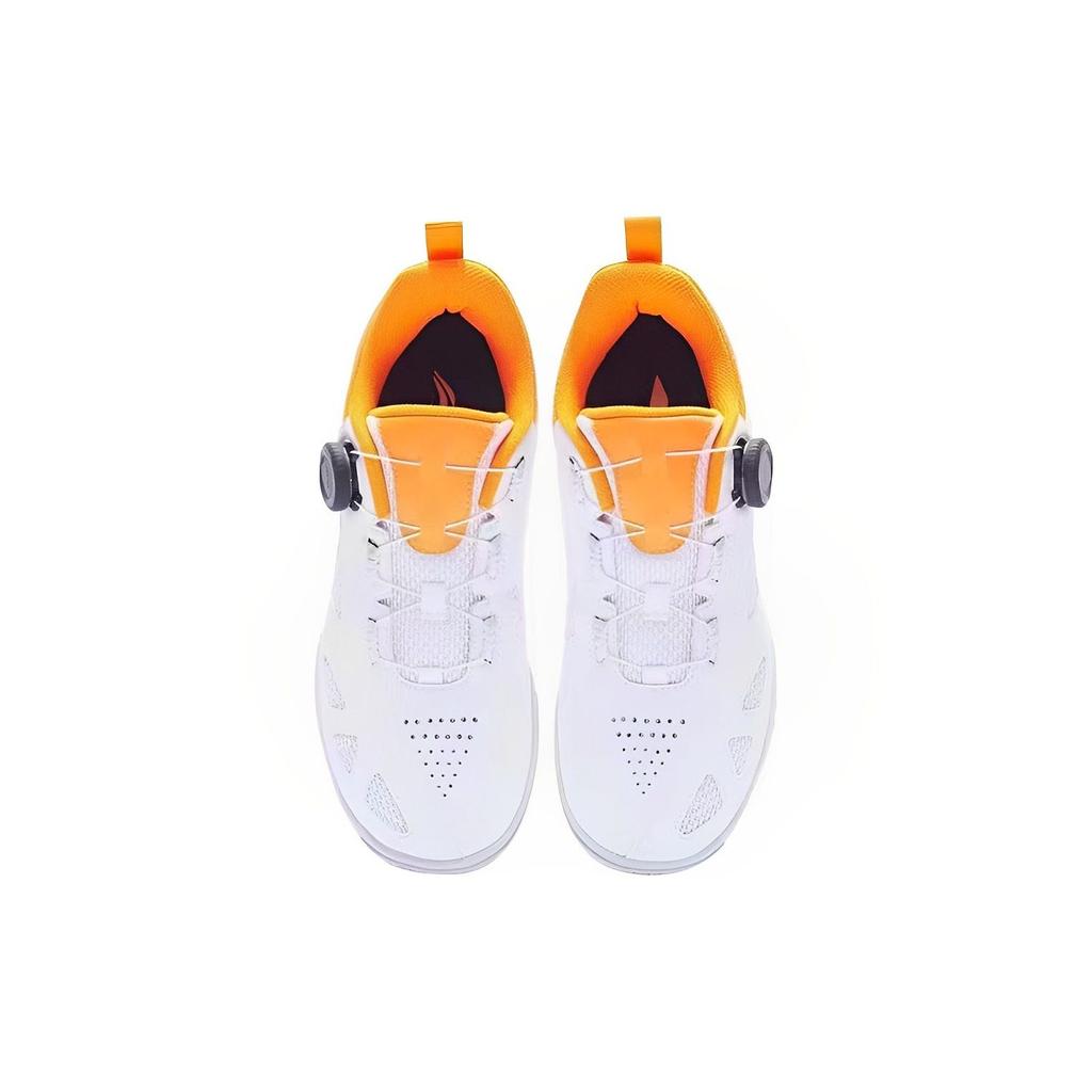 Li-Ning Durable Breathable Low-Top Training Shoes Unisex Sneakers White Orange APTT001-2