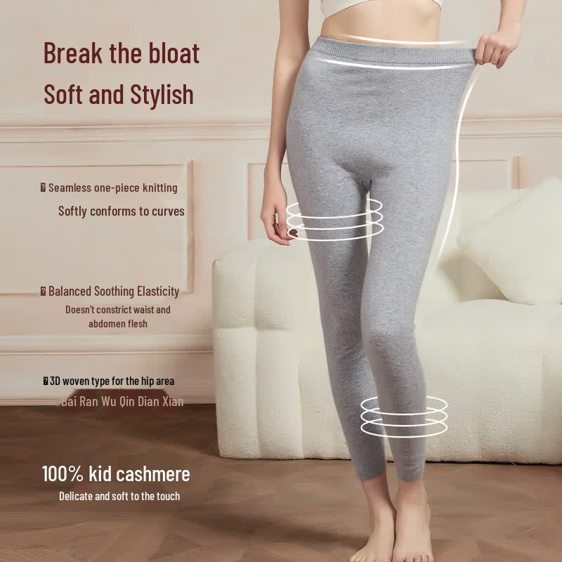 Hengyuanxiang Unisex Pure Cashmere Thermal Leggings