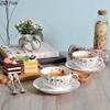 Gold-plated Flower Edge Cup&saucer Dining Table Coffee Mug Delicate Porcelain Mugs Afternoon Tea Teacup Fruit Juice Container
