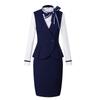 Women's Professional Vest & Shirt Three-Piece Set
