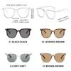 Classical Big Woodgrain Sunglasses Male Women Vintage Oversize Square Sun Eyeglasses Men Women Stylish Summer Vacation Driving Shades